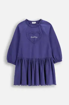 Coccodrillo rochie culoarea albastru marin, mini, evazati, COSMIC GIRL KIDS imagine