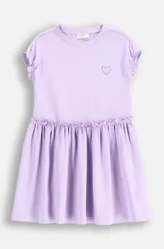 Coccodrillo rochie culoarea violet, midi, evazati, REBEL GIRL KIDS imagine