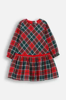 Coccodrillo rochie din bumbac pentru bebelusi culoarea alb, mini, evazati, ELEGANT BABY GIRL imagine