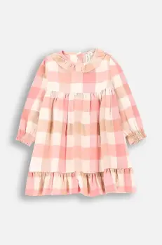 Coccodrillo rochie din bumbac pentru bebelusi culoarea alb, mini, evazati, FLOWERS GIRL NEWBORN imagine