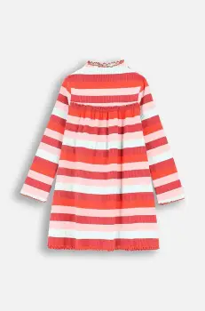 Coccodrillo rochie din bumbac pentru copii culoarea alb, mini, evazati, RODEO GIRL KIDS imagine