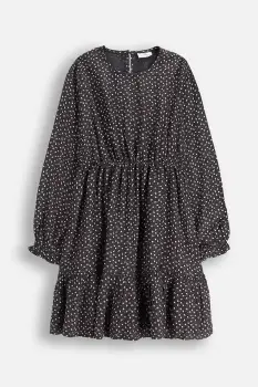 Coccodrillo rochie din viscoza pentru copii jacheta mini evazata gri WINTER COSY GRIL JUNIOR imagine