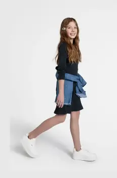 Coccodrillo rochie fete culoarea gri, mini, drept, DREAM DIARIES GIRL JUNIOR imagine