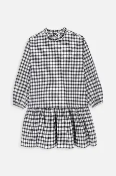 Coccodrillo rochie fete culoarea gri, mini, evazati, BACK TO SCHOOL GIRL imagine