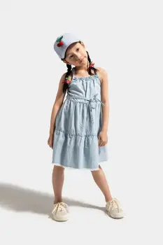 Coccodrillo rochie midi, drept, HOLIDAY SPLASH GIRL KIDS imagine