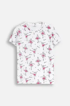 Coccodrillo tricou copii culoarea alb, EVERYDAY GIRL A imagine