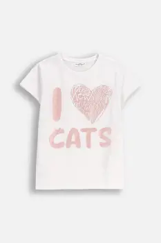 Coccodrillo tricou copii culoarea alb, EVERYDAY GIRL A imagine