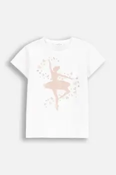 Coccodrillo tricou copii culoarea alb, EVERYDAY GIRL imagine