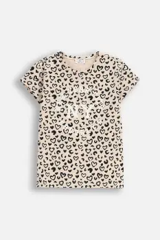 Coccodrillo tricou copii culoarea bej, EVERYDAY GIRL A imagine