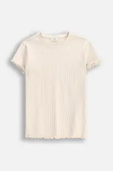 Coccodrillo tricou copii culoarea bej, EVERYDAY GIRL imagine