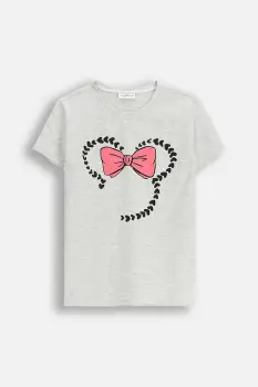 Coccodrillo tricou copii culoarea gri, EVERYDAY GIRL A imagine