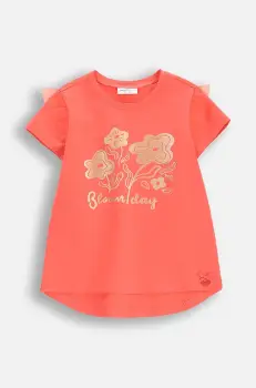 Coccodrillo tricou copii culoarea portocaliu, NOSTALGIC MEADOW GIRL KIDS imagine