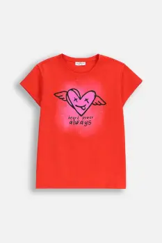 Coccodrillo tricou copii culoarea rosu, EVERYDAY GIRL A imagine