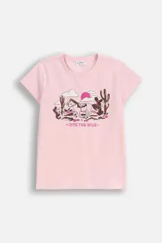 Coccodrillo tricou copii culoarea roz, EVERYDAY GIRL A imagine
