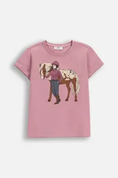 Coccodrillo tricou copii culoarea roz, EVERYDAY GIRL A imagine