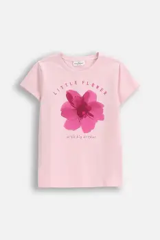 Coccodrillo tricou copii culoarea roz, EVERYDAY GIRL A imagine