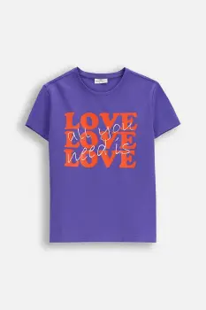 Coccodrillo tricou copii culoarea violet, EVERYDAY GIRL A imagine