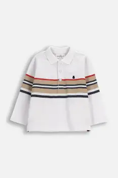 Coccodrillo tricou cu maneca lunga din bumbac pentru bebelusi culoarea alb, cu imprimeu, ELEGANT BABY BOY imagine