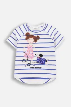 Coccodrillo tricou culoarea alb, FLOWER PARADISE GIRL KIDS imagine