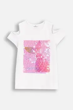 Coccodrillo tricou culoarea alb, INSIDE OCEAN GIRL JUNIOR imagine