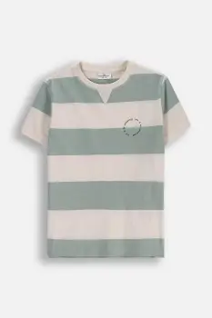 Coccodrillo tricou culoarea bej, WILD SAFARI BOY JUNIOR imagine