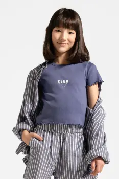 Coccodrillo tricou culoarea bleumarin, HOLIDAY SPLASH GIRL JUNIOR imagine