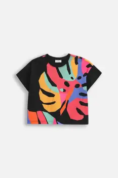 Coccodrillo tricou culoarea negru, TROPICAL STORY GIRL JUNIOR imagine