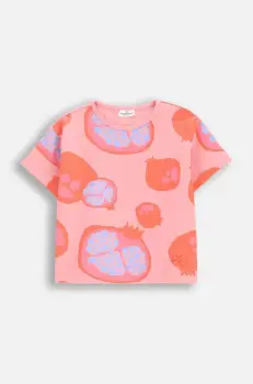 Coccodrillo tricou culoarea roz, TROPICAL STORY GIRL KIDS imagine