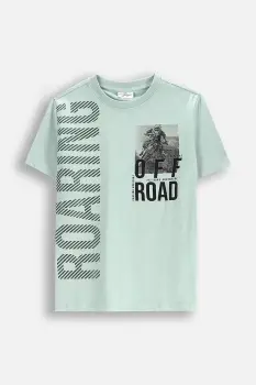 Coccodrillo tricou culoarea turcoaz, WILD SAFARI BOY JUNIOR imagine