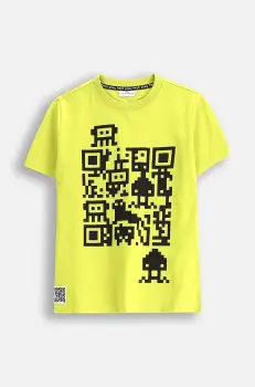 Coccodrillo tricou culoarea verde, cu imprimeu, GAMER BOY JUNIOR imagine