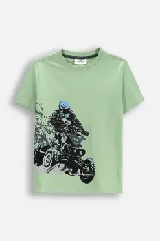 Coccodrillo tricou culoarea verde, WILD SAFARI BOY KIDS imagine