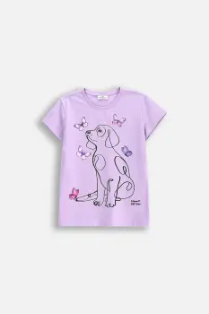 Coccodrillo tricou culoarea violet, EVERYDAY GIRL imagine