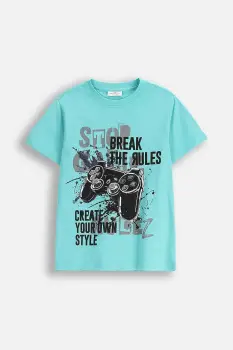 Coccodrillo tricou de bumbac pentru copii cu imprimeu, EVERYDAY BOY A imagine