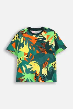 Coccodrillo tricou de bumbac pentru copii cu imprimeu, TROPICAL STORY BOY JUNIOR imagine