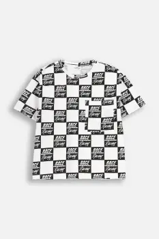 Coccodrillo tricou de bumbac pentru copii culoarea alb, cu imprimeu, CITY RACING BOY JUNIOR imagine