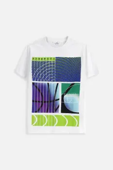 Coccodrillo tricou de bumbac pentru copii culoarea alb, cu imprimeu, EVERYDAY BOY A imagine