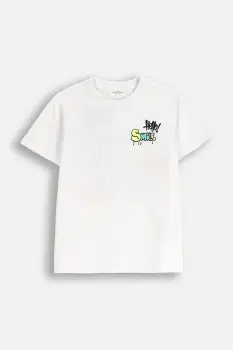 Coccodrillo tricou de bumbac pentru copii culoarea alb, cu imprimeu, EVERYDAY BOY imagine