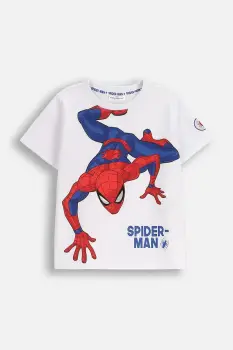 Coccodrillo tricou de bumbac pentru copii culoarea alb, cu imprimeu, LICENCE BOY imagine