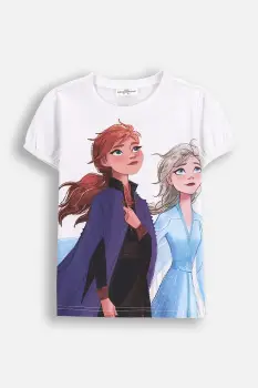 Coccodrillo tricou de bumbac pentru copii culoarea alb, LICENCE GIRL imagine