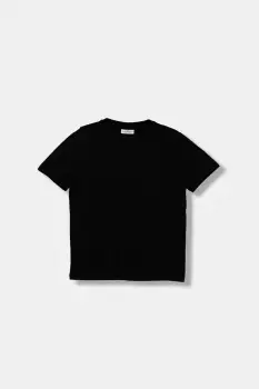 Coccodrillo tricou de bumbac pentru copii culoarea alb, uni, BASIC BOY imagine