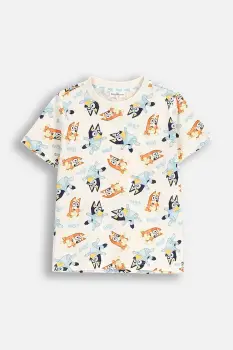 Coccodrillo tricou de bumbac pentru copii culoarea bej, cu imprimeu, LICENCE BOY imagine