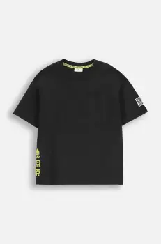 Coccodrillo tricou de bumbac pentru copii culoarea negru, cu imprimeu, GAMER BOY JUNIOR imagine