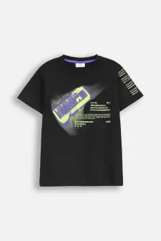 Coccodrillo tricou de bumbac pentru copii culoarea negru, cu imprimeu, X-RAY VISION BOY JUNIOR imagine