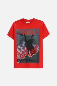 Coccodrillo tricou de bumbac pentru copii culoarea portocaliu, cu imprimeu, EVERYDAY BOY A imagine