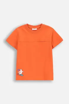 Coccodrillo tricou de bumbac pentru copii culoarea portocaliu, cu imprimeu, HOLIDAY SPLASH BOY KIDS imagine