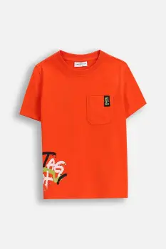 Coccodrillo tricou de bumbac pentru copii culoarea rosu, cu imprimeu, SPORTS BOY KIDS imagine