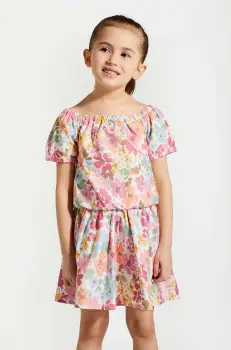 Coccodrillo tricou de bumbac pentru copii culoarea roz imagine