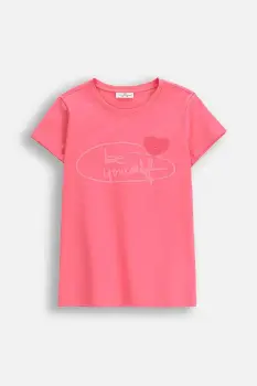 Coccodrillo tricou de bumbac pentru copii culoarea roz, CRAFT PUNK GIRL JUNIOR imagine