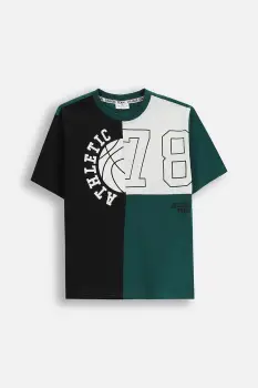 Coccodrillo tricou de bumbac pentru copii culoarea verde, cu imprimeu, ACADEMY BOY JUNIOR imagine