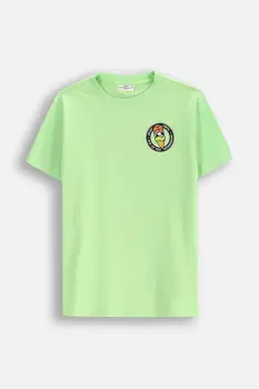 Coccodrillo tricou de bumbac pentru copii culoarea verde, cu imprimeu, EVERYDAY BOY imagine